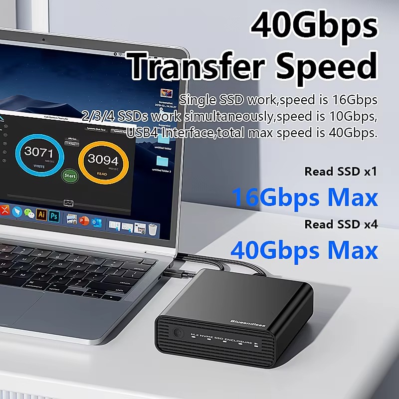 Box esterno in alluminio M2 a  - External Ssd recensione e prezzo