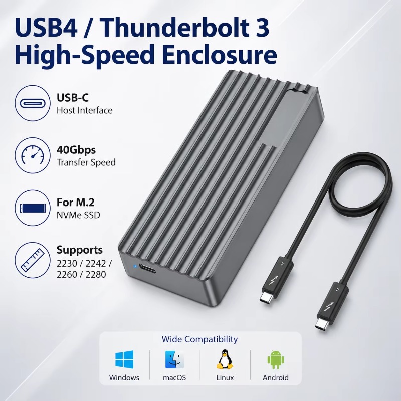 Box esterno TBT3/USB4 per SSD  - External Ssd recensione e prezzo